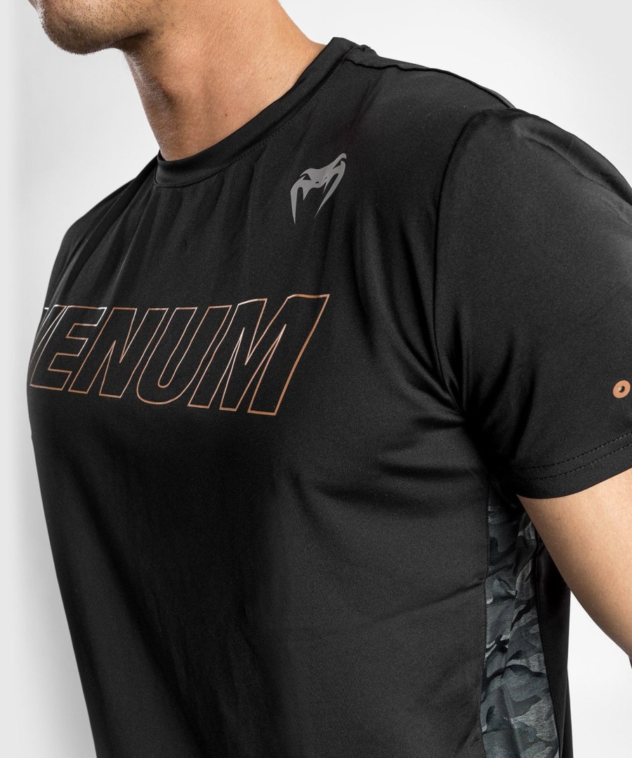 camiseta venum classic evo dry tech - pretabronze
