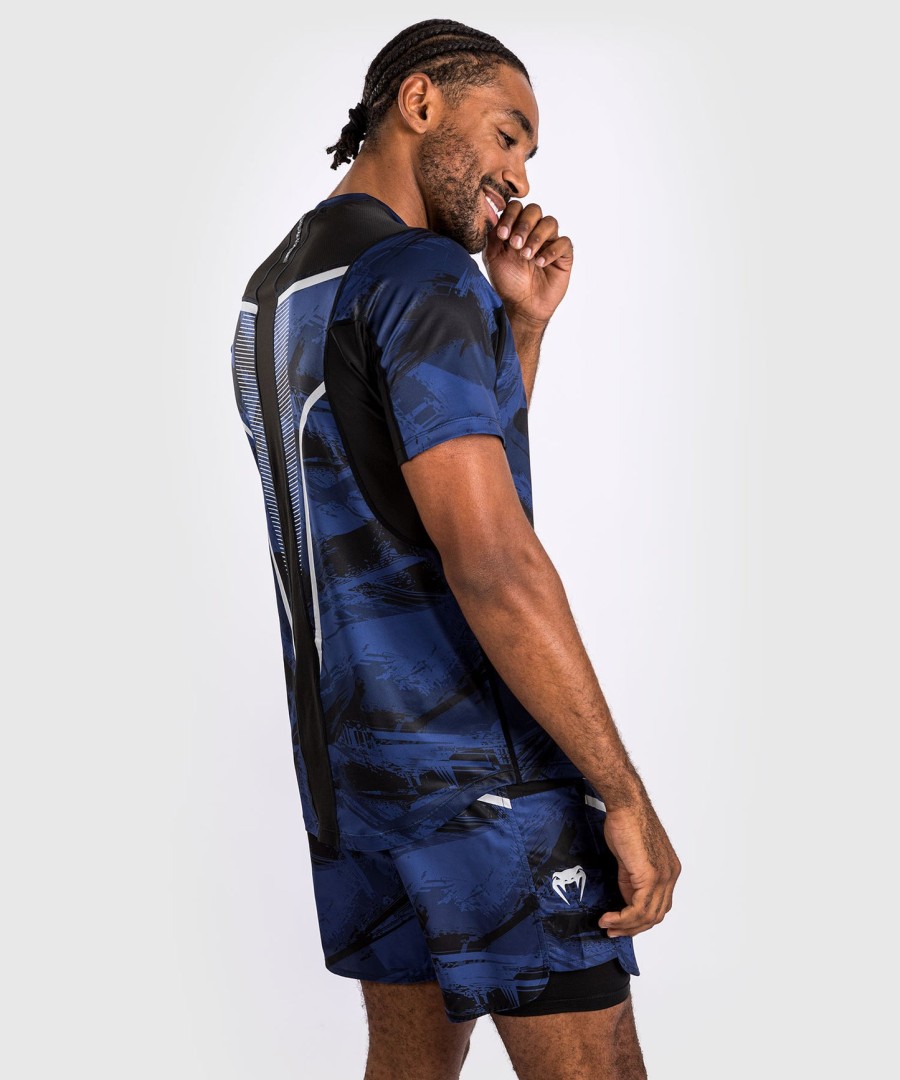 camiseta venum electron 3.0 dry-tech - azul marinho