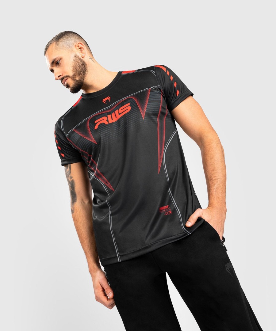 camiseta rws x venum dry tech - preta