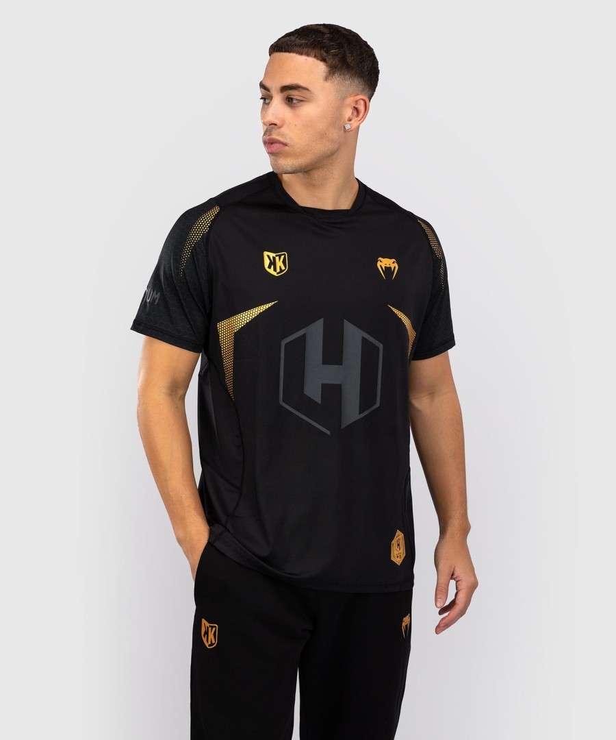 camiseta fk x venum hexagone mma - pretadourada
