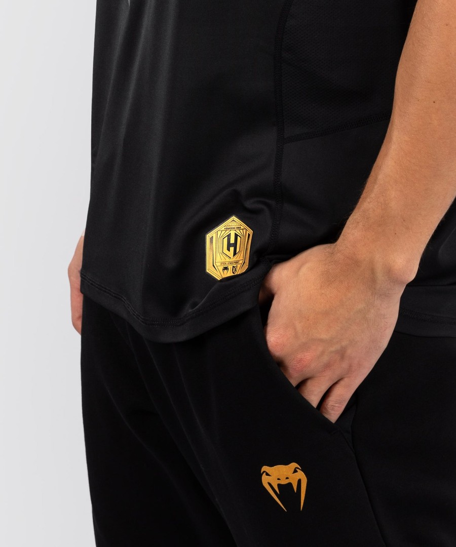 camiseta fk x venum hexagone mma - pretadourada