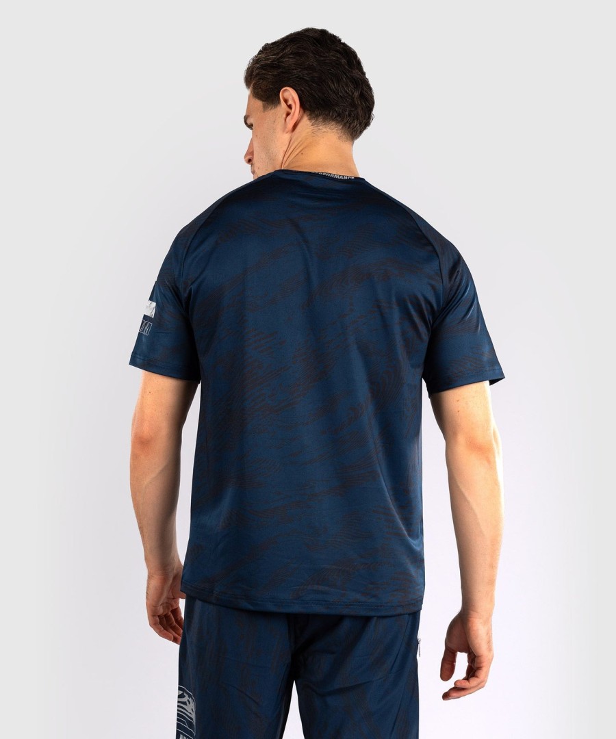 camiseta masculina ufc fusion by venum fight week dry-tech - azul oceânico