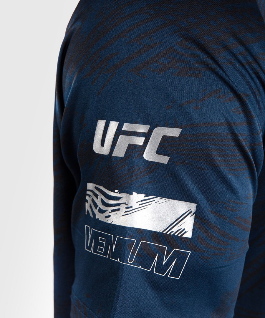camiseta masculina ufc fusion by venum fight week dry-tech - azul oceânico