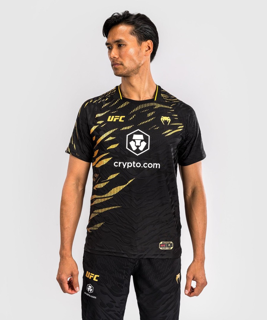 camisa de entrada autêntica do ufc fusion by venum para o fight night - campeão