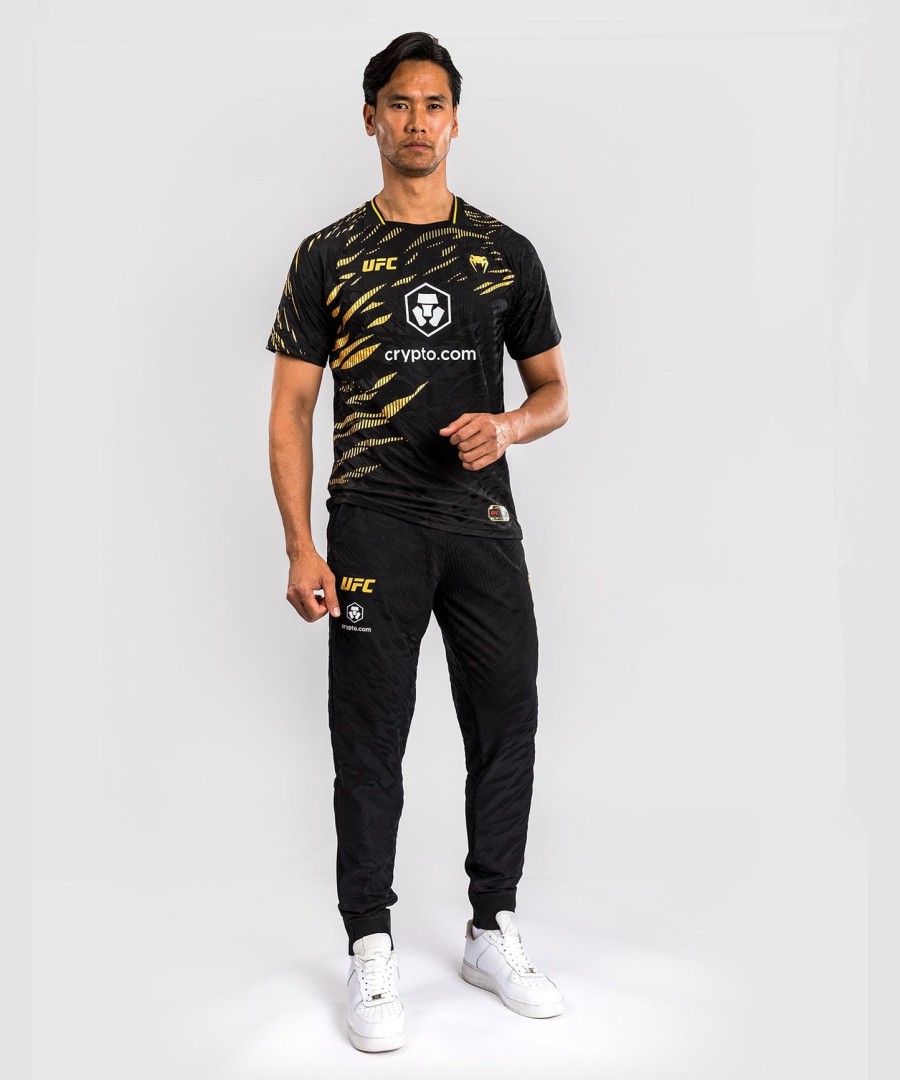 camisa de entrada autêntica do ufc fusion by venum para o fight night - campeão