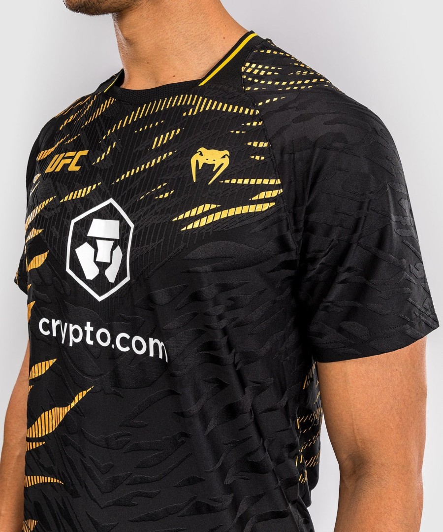 camisa de entrada autêntica do ufc fusion by venum para o fight night - campeão