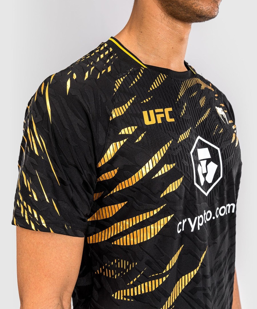 camisa de entrada autêntica do ufc fusion by venum para o fight night - campeão