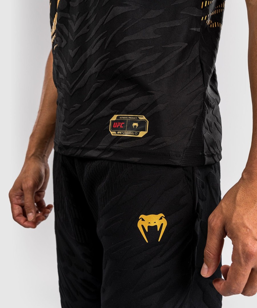 camisa de entrada autêntica do ufc fusion by venum para o fight night - campeão