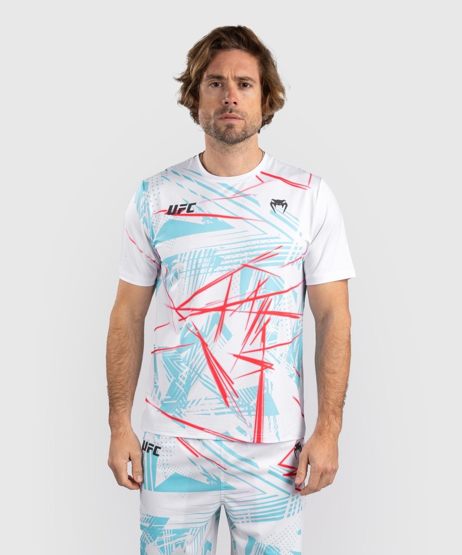 camiseta masculina ufc fusion by venum miami edition fight week dry-tech - branca