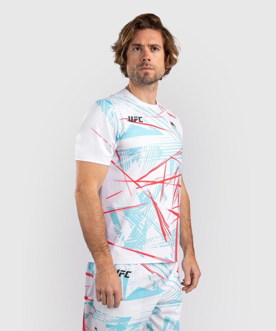 camiseta masculina ufc fusion by venum miami edition fight week dry-tech - branca