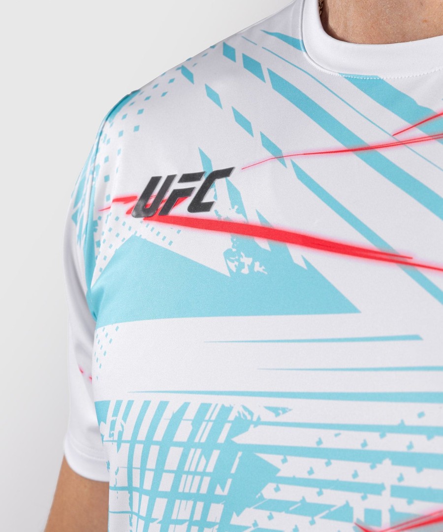 camiseta masculina ufc fusion by venum miami edition fight week dry-tech - branca