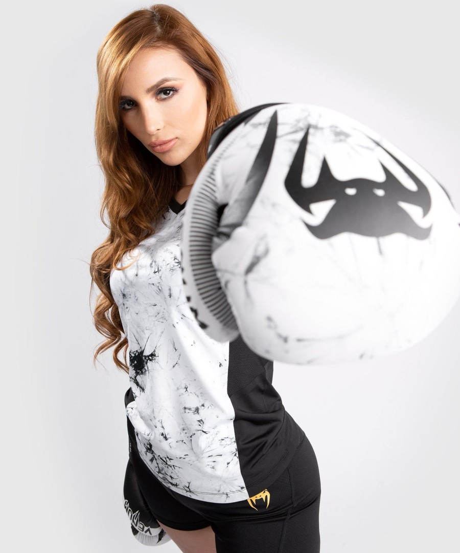 camiseta venum g-fit marble dry tech - feminina - estampa de mármore