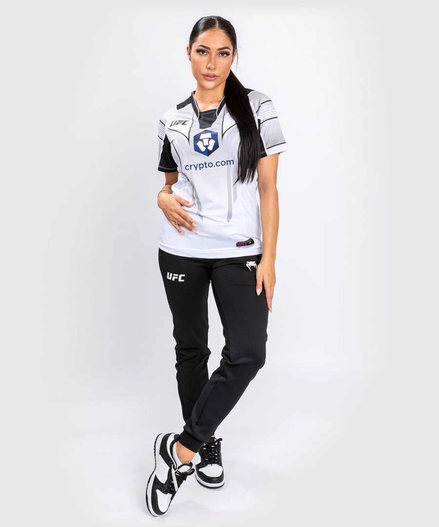 uniforme autêntico ufc venum fight night 2.0 da venum - camisa de entrada feminina - branca