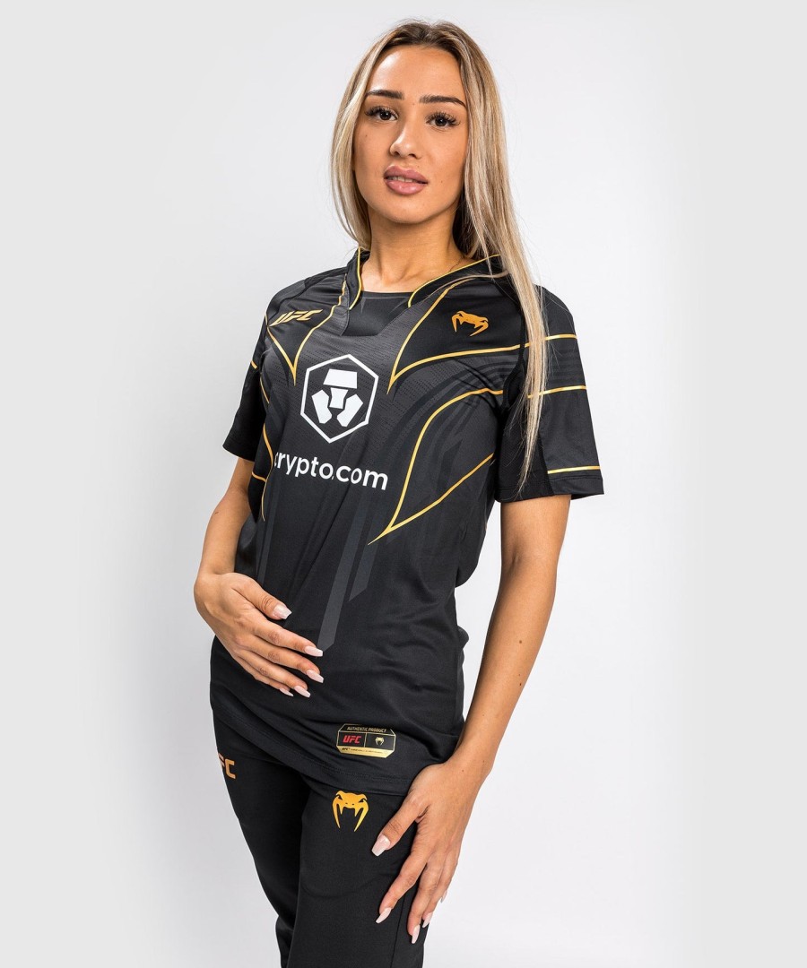 uniforme autêntico ufc venum fight night 2.0 da venum - camisa de entrada feminina - campeã