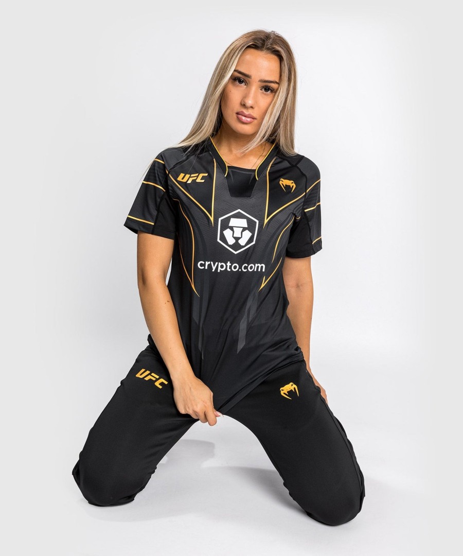 uniforme autêntico ufc venum fight night 2.0 da venum - camisa de entrada feminina - campeã