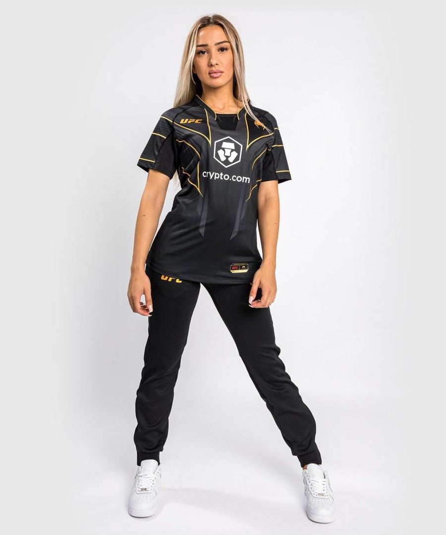 uniforme autêntico ufc venum fight night 2.0 da venum - camisa de entrada feminina - campeã