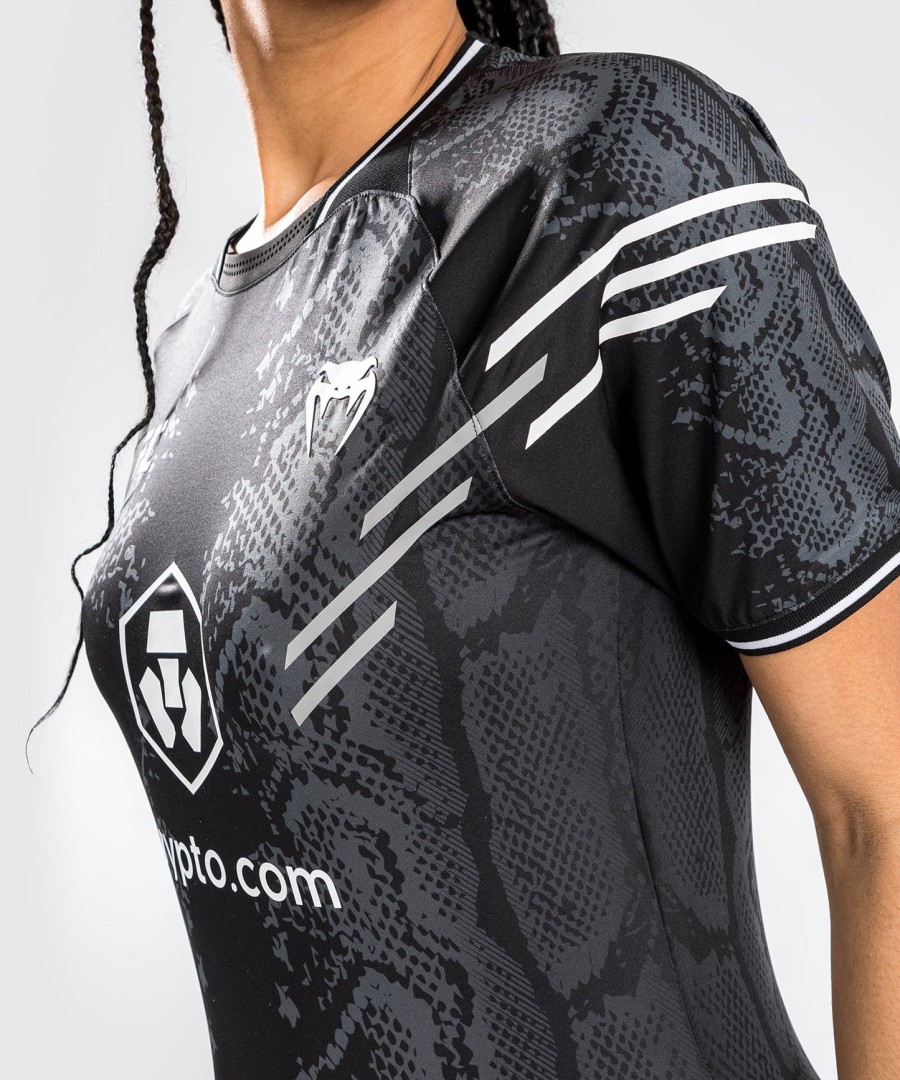 camisa de entrada autêntica do ufc adrenaline by venum fight night para mulheres - preta