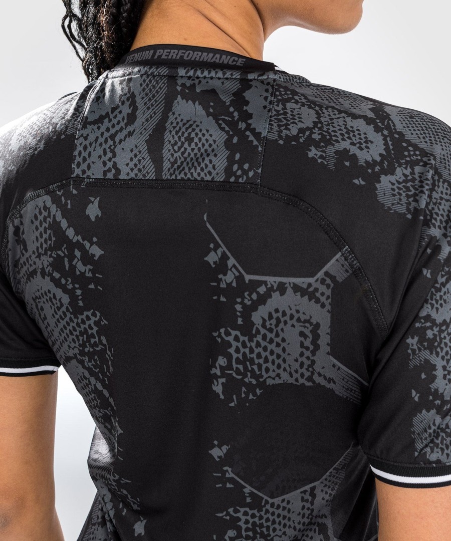 camisa de entrada autêntica do ufc adrenaline by venum fight night para mulheres - preta
