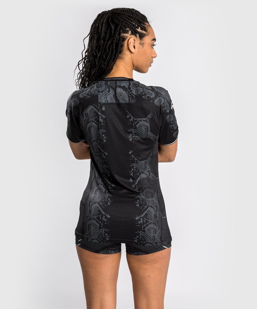 camisa de entrada autêntica do ufc adrenaline by venum fight night para mulheres - preta