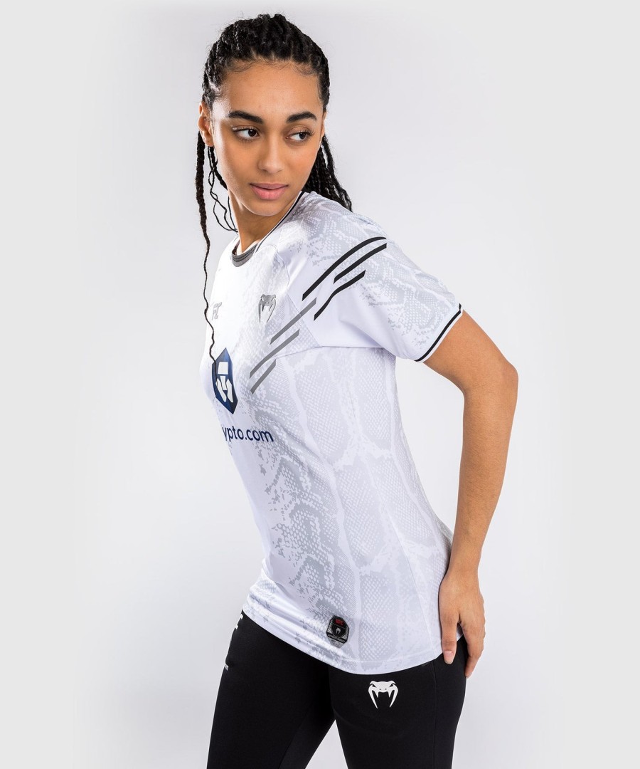 camisa de entrada autêntica do ufc adrenaline by venum fight night para mulheres - branca