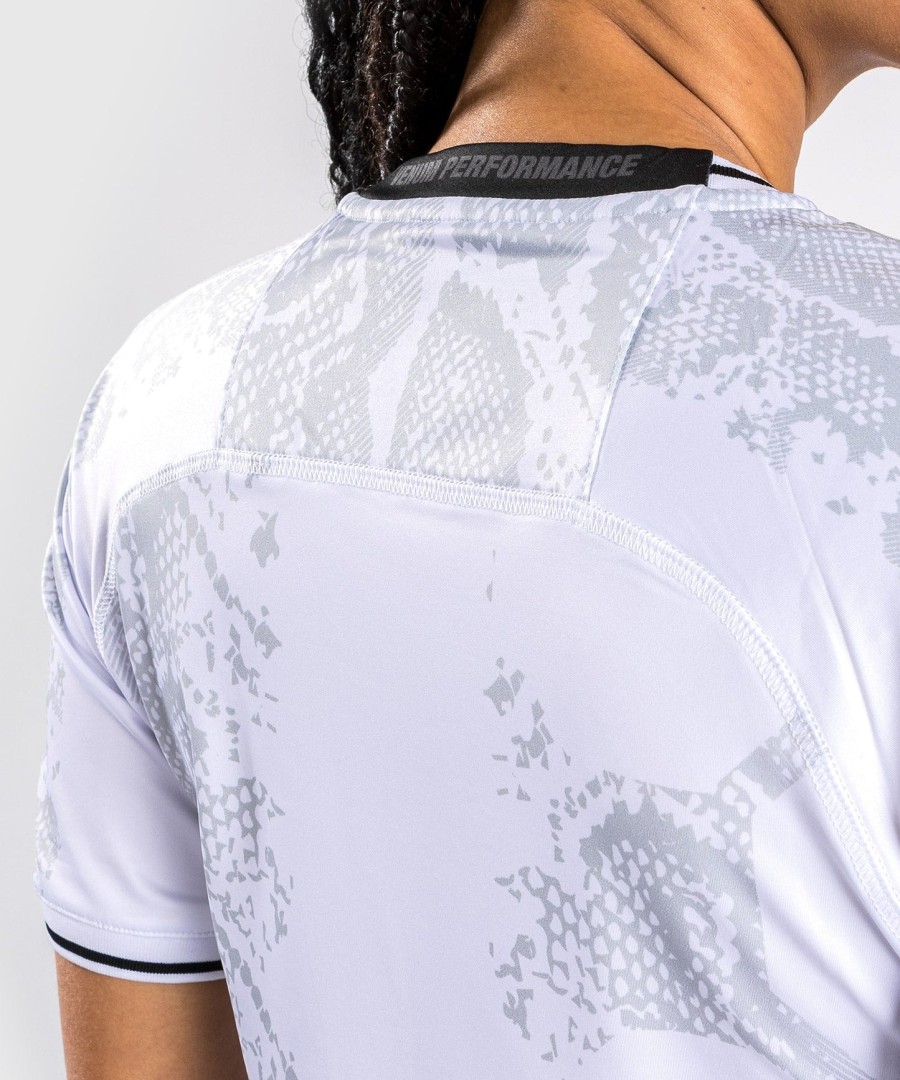 camisa de entrada autêntica do ufc adrenaline by venum fight night para mulheres - branca
