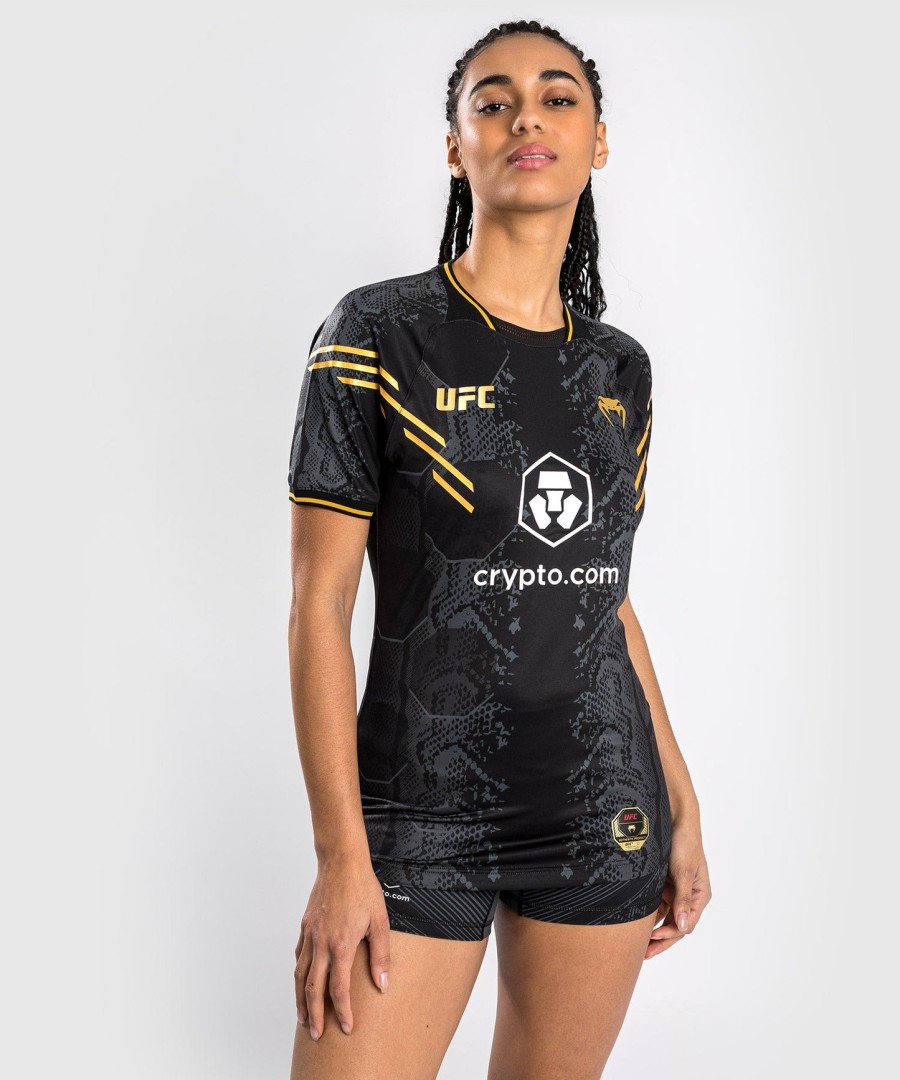camisa de entrada autêntica para o ufc adrenaline by venum fight night para mulheres - campeã