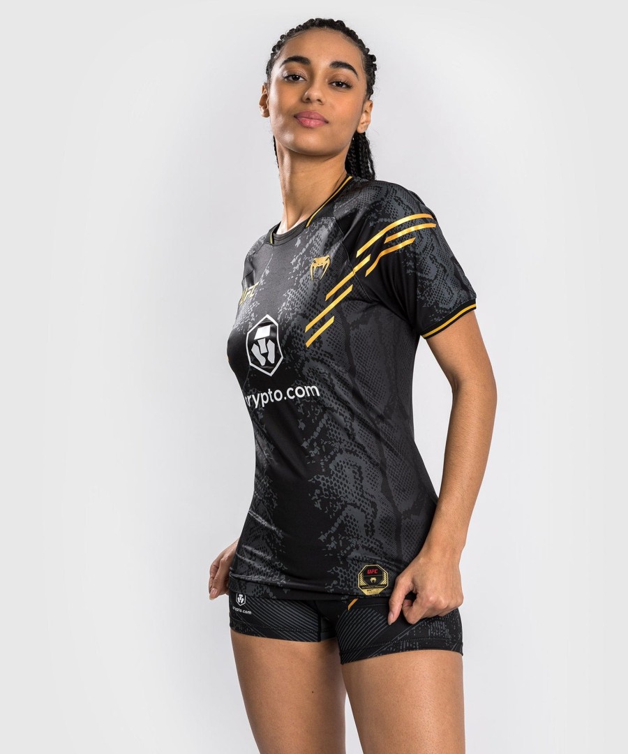 camisa de entrada autêntica para o ufc adrenaline by venum fight night para mulheres - campeã