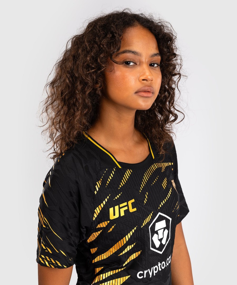 camisa de entrada autêntica do ufc fusion by venum fight night para mulheres - campeã