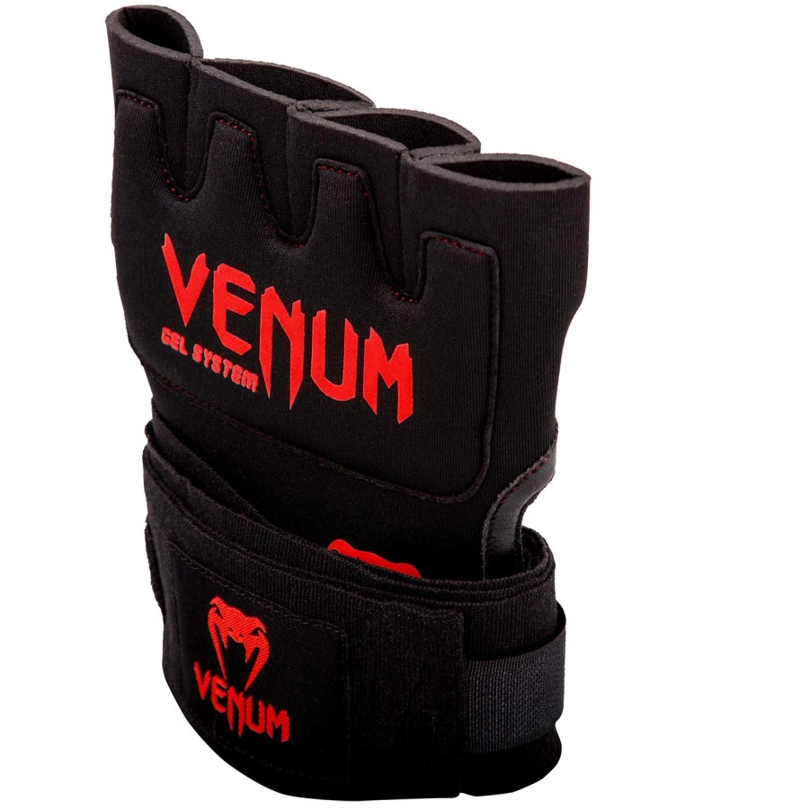 venum gel kontact quick wraps - pretovermelho