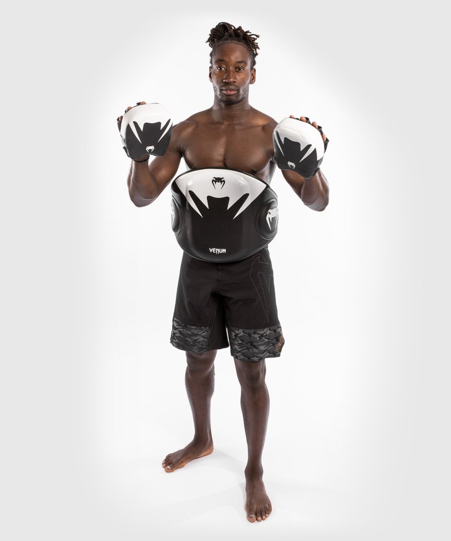 protetor abdominal venum elite - pretobranco