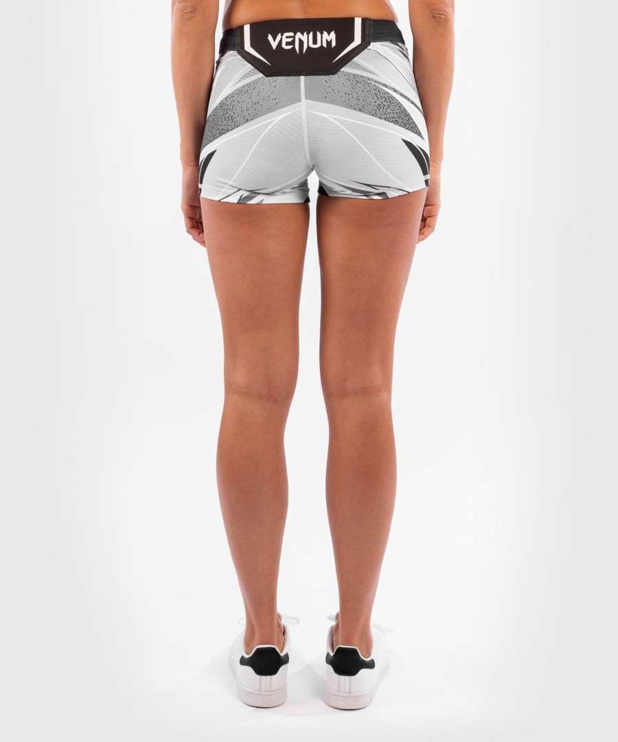 shorts ufc venum authentic fight night vale tudo feminino - corte curto - branco