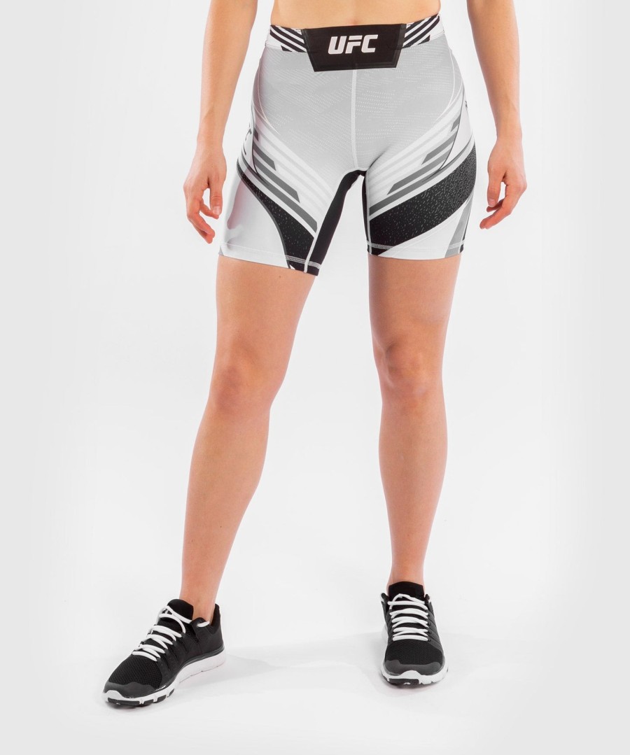 shorts ufc venum authentic fight night vale tudo feminino - corte longo - branco