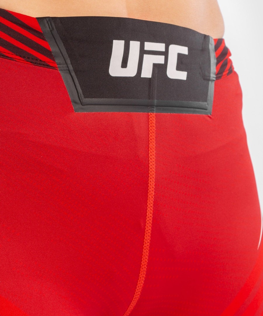 shorts ufc venum authentic fight night feminino vale tudo - comprimento longo - vermelho