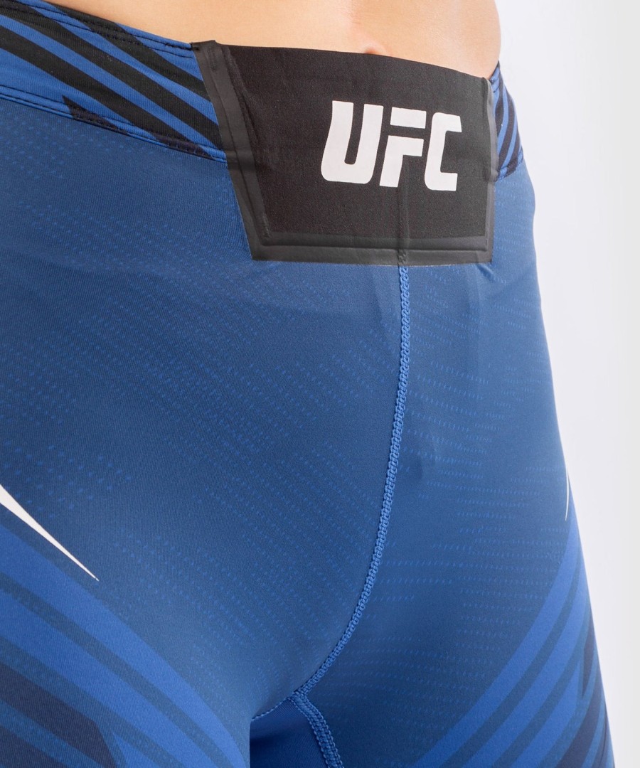 shorts ufc venum authentic fight night vale tudo feminino - corte longo - azul