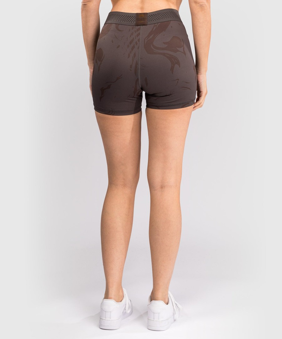 ufc fusion by venum fight week short feminino vale tudo - marrom terrano