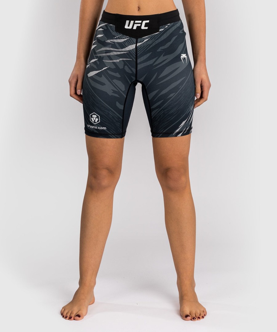 ufc fusion by venum authentic fight night short feminino vale tudo - ajuste longo - preto