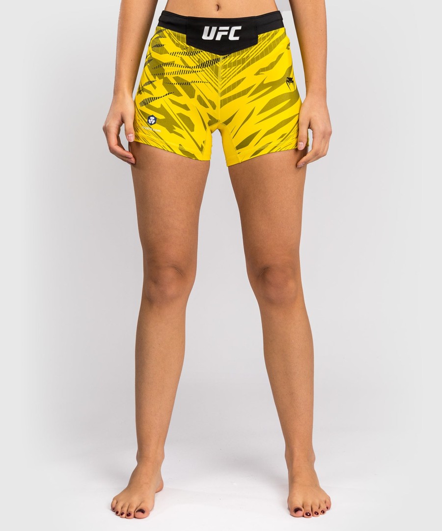 short ufc fusion by venum authentic fight night feminino vale tudo - corte curto - amarelo