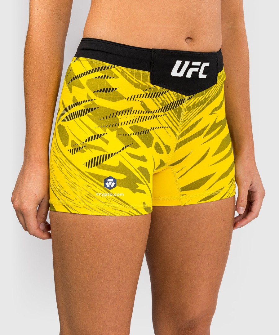 short ufc fusion by venum authentic fight night feminino vale tudo - corte curto - amarelo