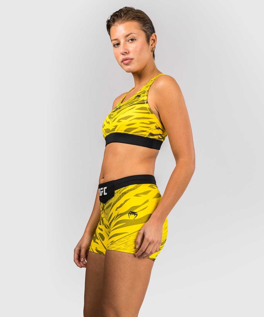 short ufc fusion by venum authentic fight night feminino vale tudo - corte curto - amarelo