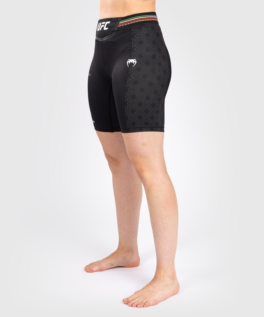 noche ufc by venum authentic fight night feminino vale tudo short - ajuste longo - preto