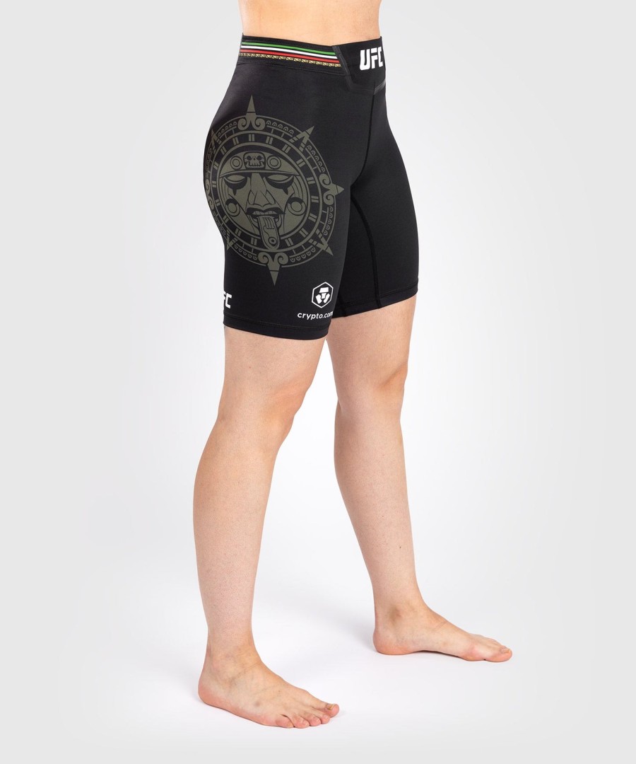 noche ufc by venum authentic fight night feminino vale tudo short - ajuste longo - preto