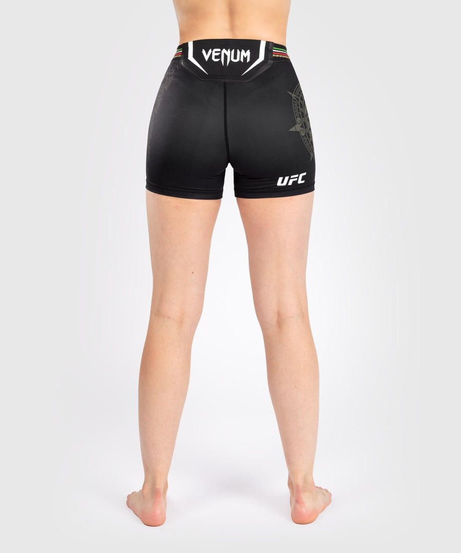 short noche ufc by venum authentic fight night feminino vale tudo - corte curto - preto