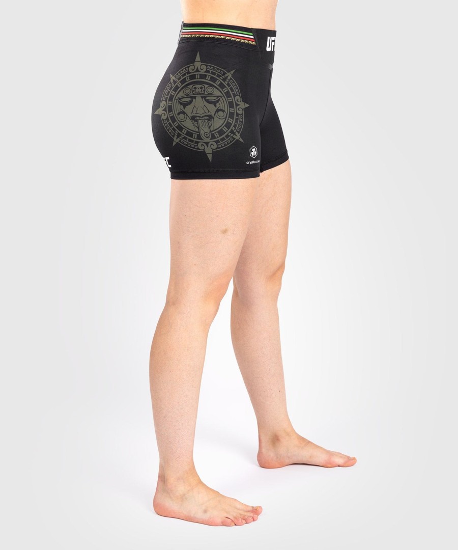 short noche ufc by venum authentic fight night feminino vale tudo - corte curto - preto