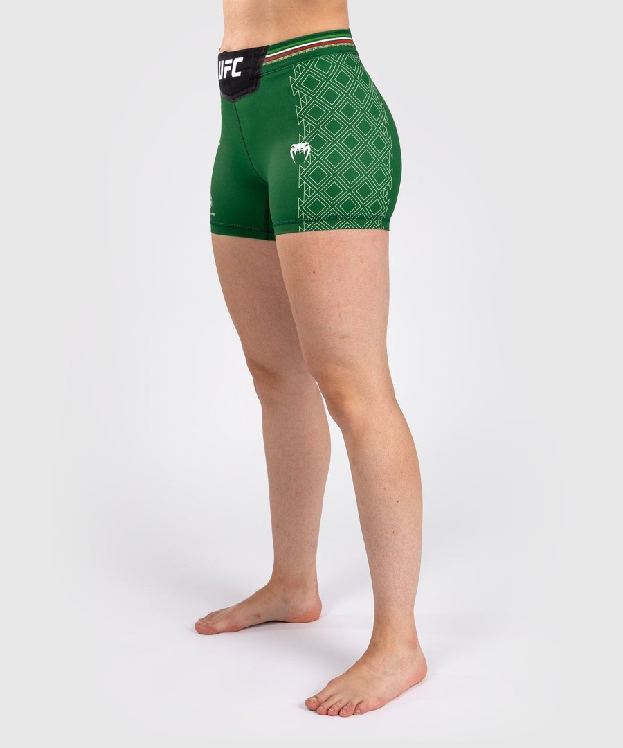 short noche ufc by venum authentic fight night feminino vale tudo - corte curto - verde