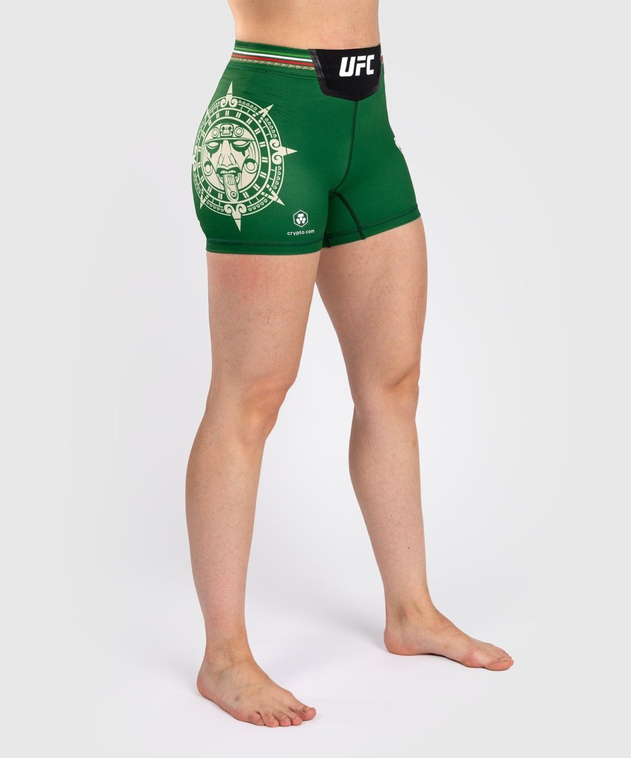 short noche ufc by venum authentic fight night feminino vale tudo - corte curto - verde