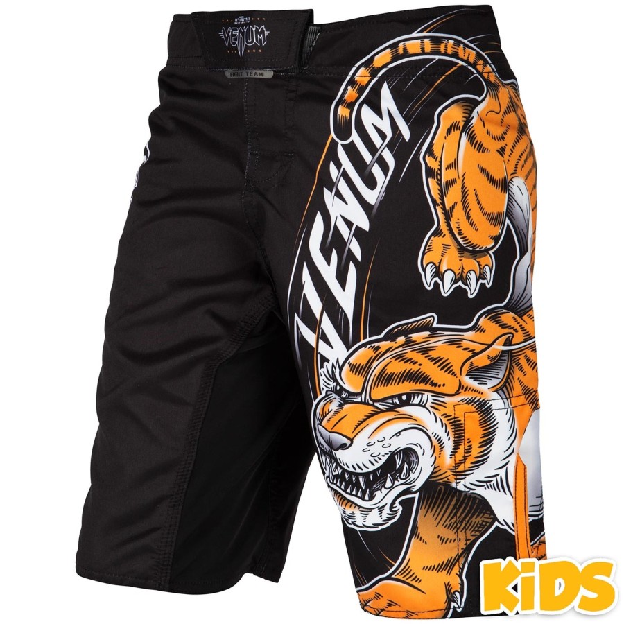 venum tiger king kids fightshorts - preto
