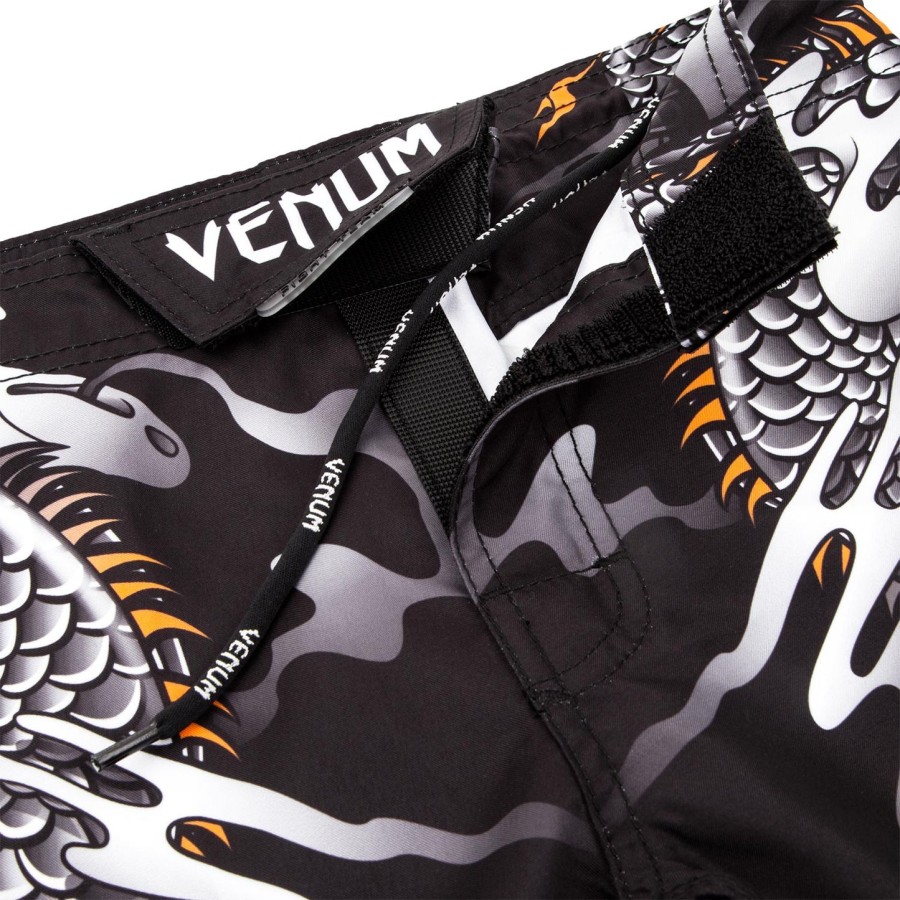 calção de luta infantil venum dragon flight - pretobranco