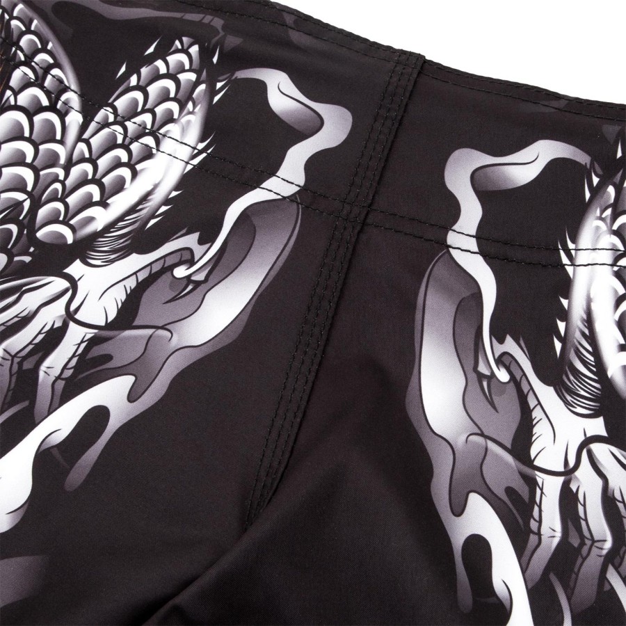 calção de luta infantil venum dragon flight - pretobranco