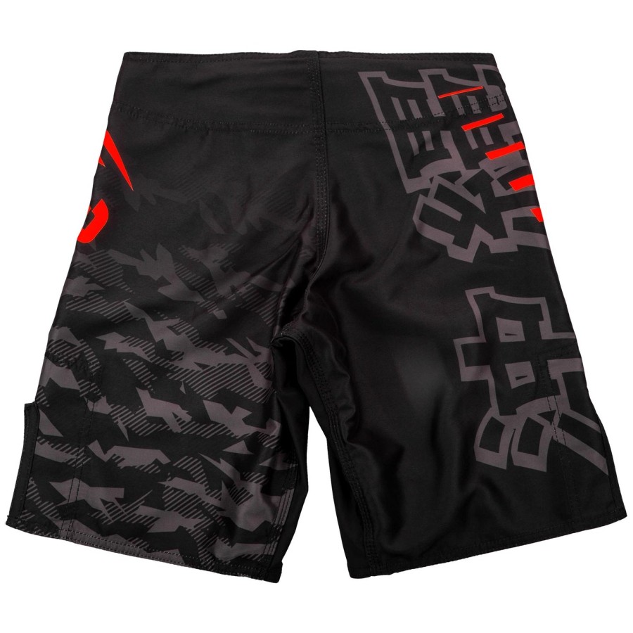calção de luta infantil venum okinawa 2.0 - pretovermelho