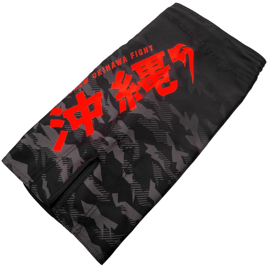 calção de luta infantil venum okinawa 2.0 - pretovermelho